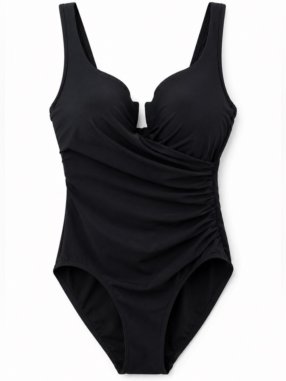 Miraclesuit Escape Plunge One Piece Size 10 Black